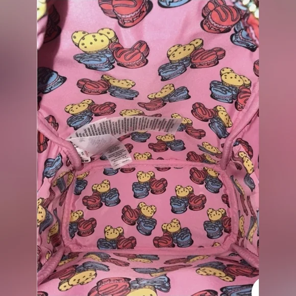 Disney Parks Eats Collection Mickey Macaron Loungefly Mini Backpack - Picture 12 of 13